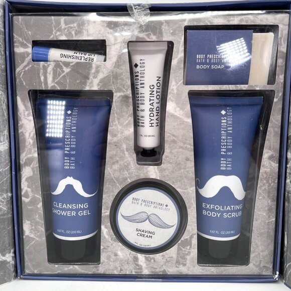 Mens Care Collection Shower Gel Shave Cream Body Soap Exfoliating Scrub Lip Balm - Picture 4 of 10